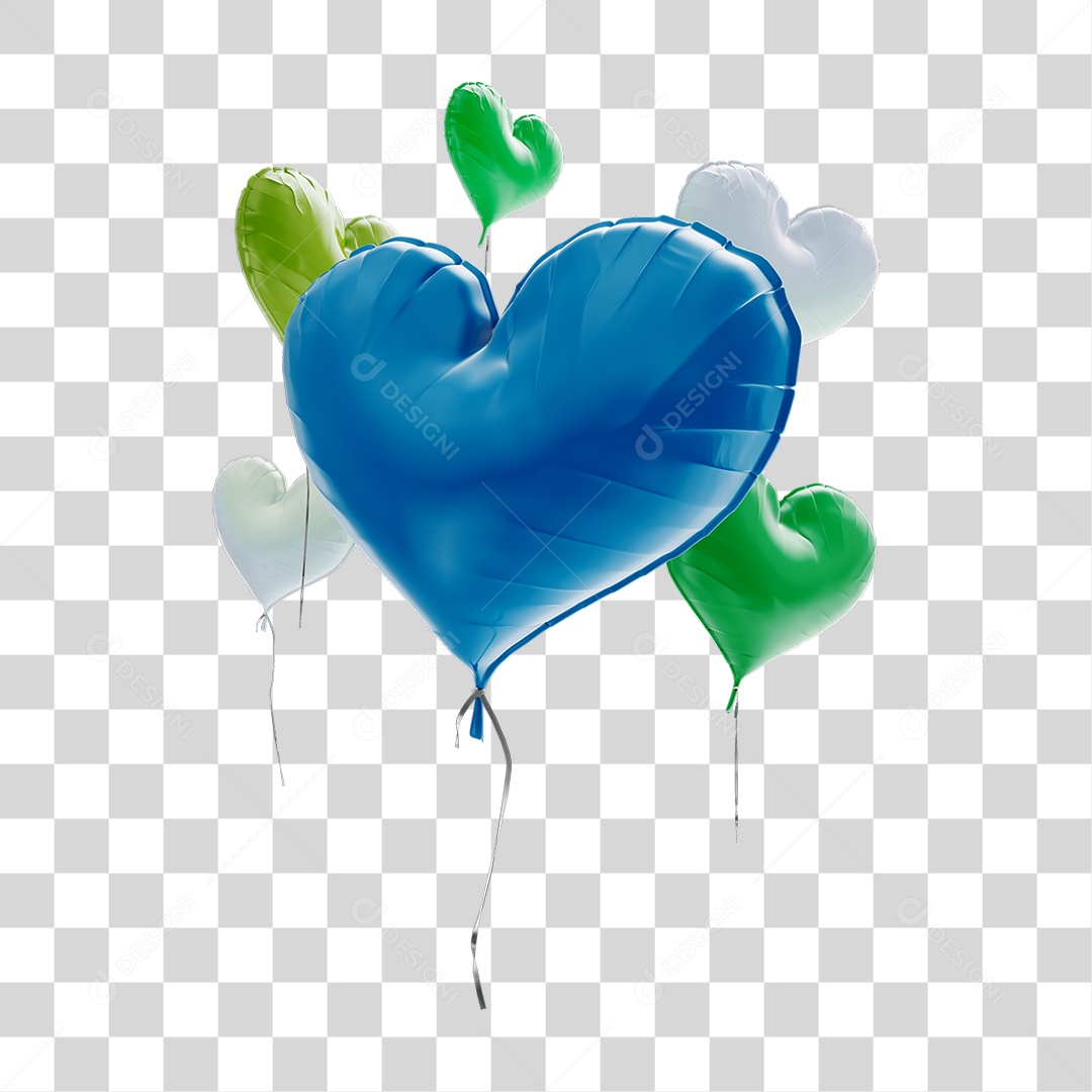 Balão de Ar Festas PNG Transparente