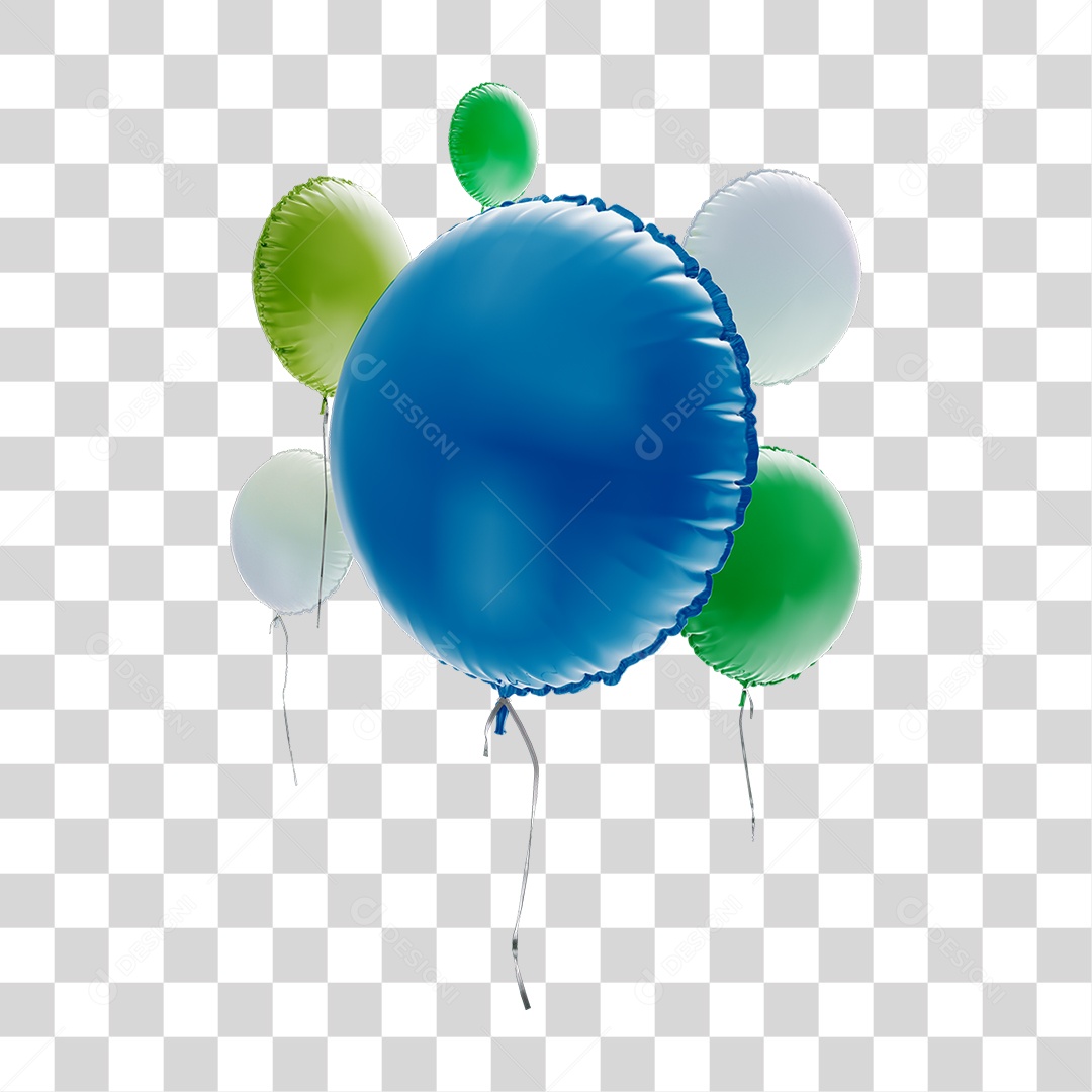 Balão de Ar Festas PNG Transparente