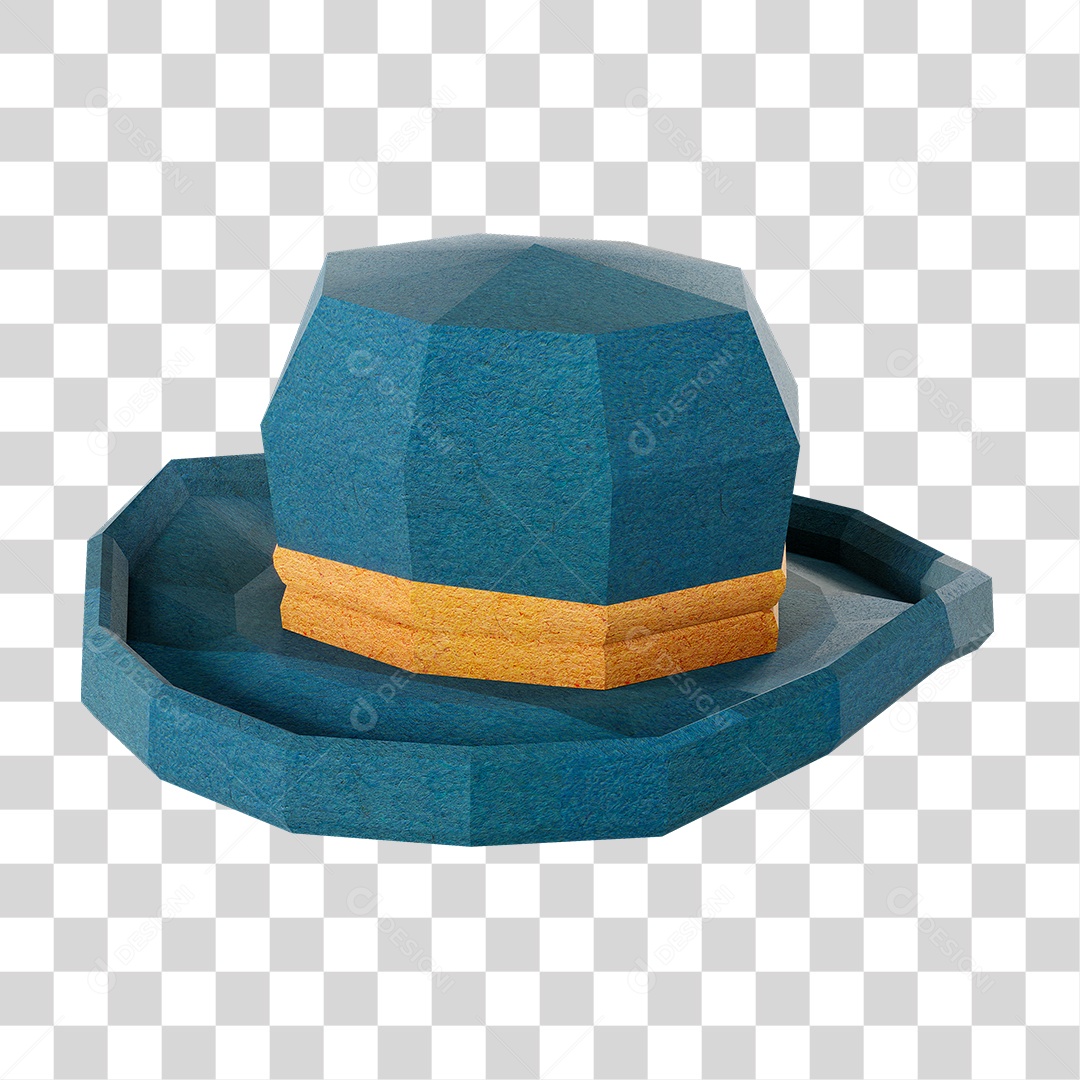 Chapéu em 3D PNG Transparente