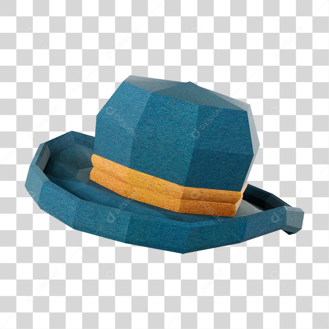 Chapéu em 3D PNG Transparente