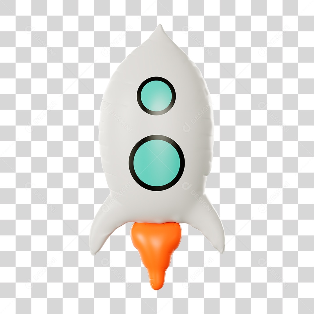 Foguete Balão PNG Transparente