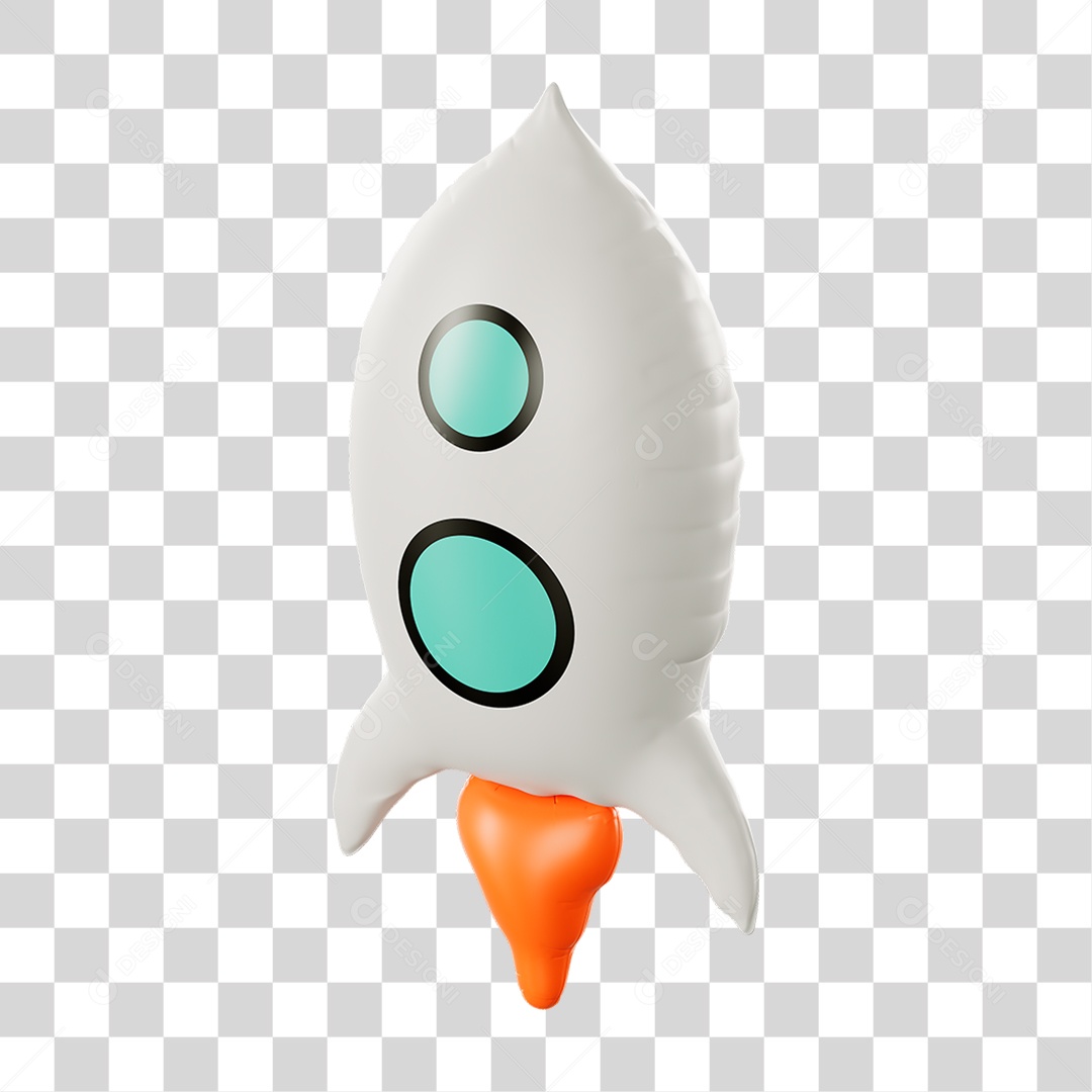Foguete Balão PNG Transparente