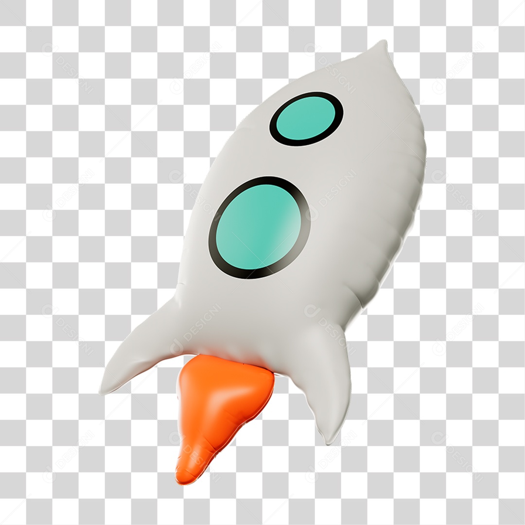 Foguete Balão PNG Transparente