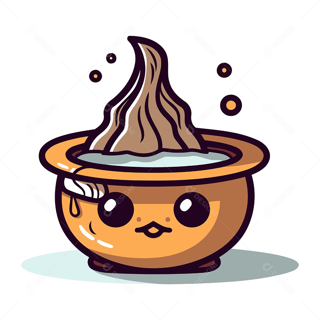 Panela de Desenho Animado Ilustração Vetor EPS