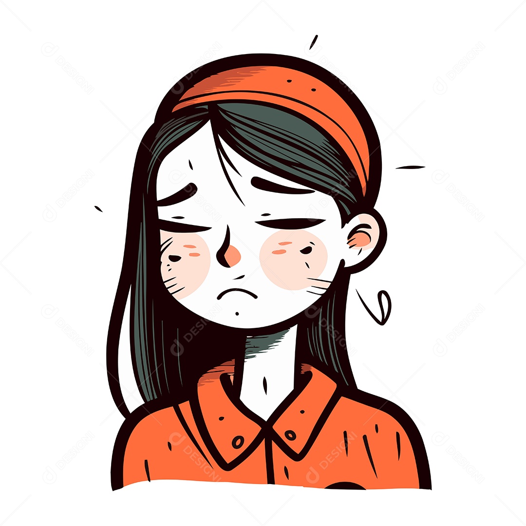 Jovem de Desenho Animado Ilustração Vetor EPS