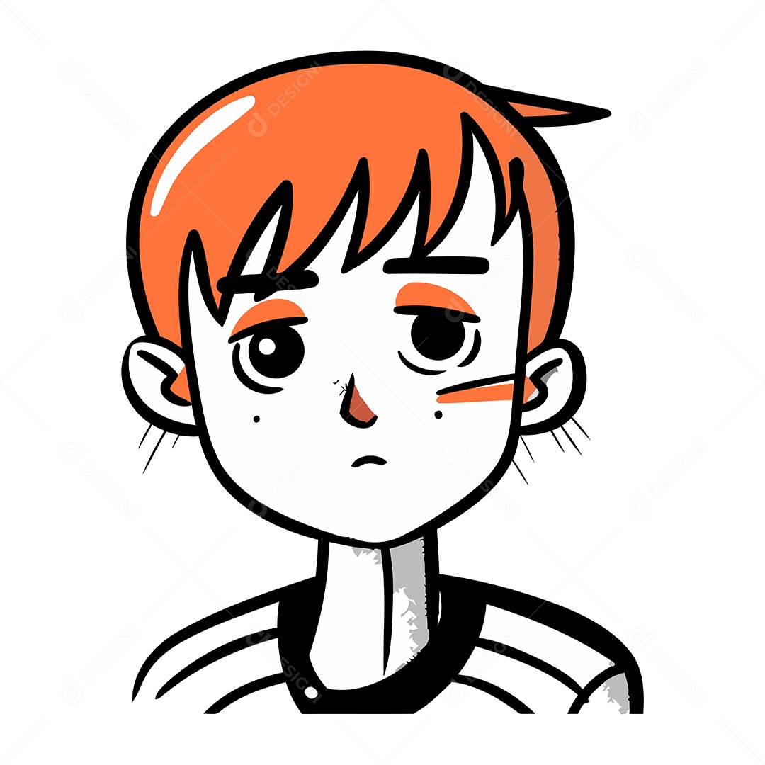 Homem de Desenho Animado Ilustração Vetor EPS