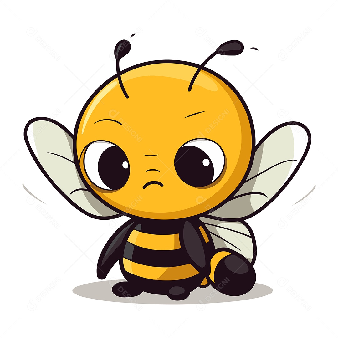 Abelha de Desenho Animado Ilustração Vetor EPS