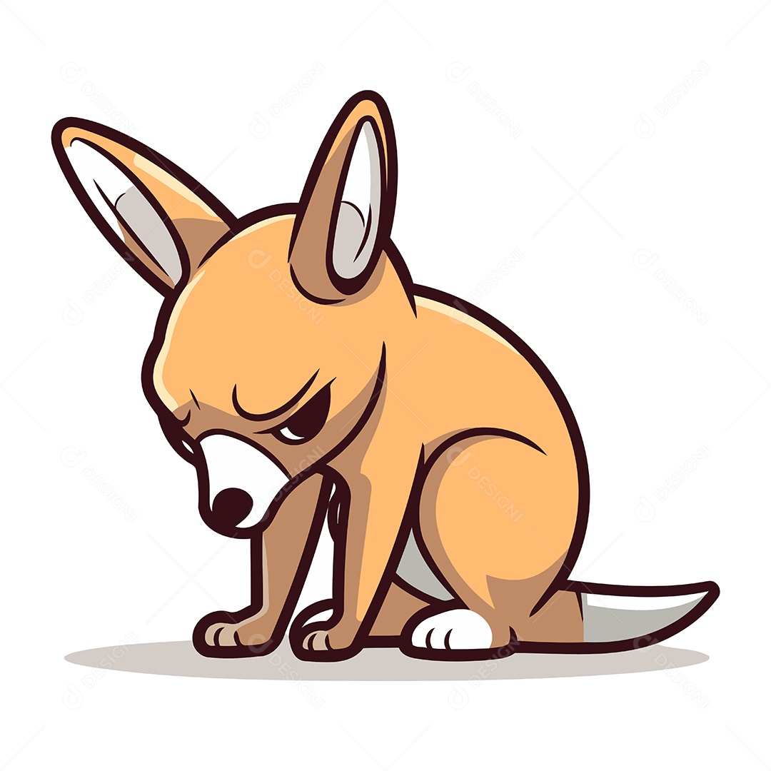 Canguru de Desenho Animado Ilustração Vetor EPS