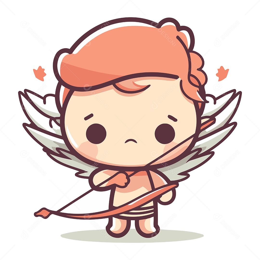 Cupido de Desenho Animado Ilustração Vetor EPS