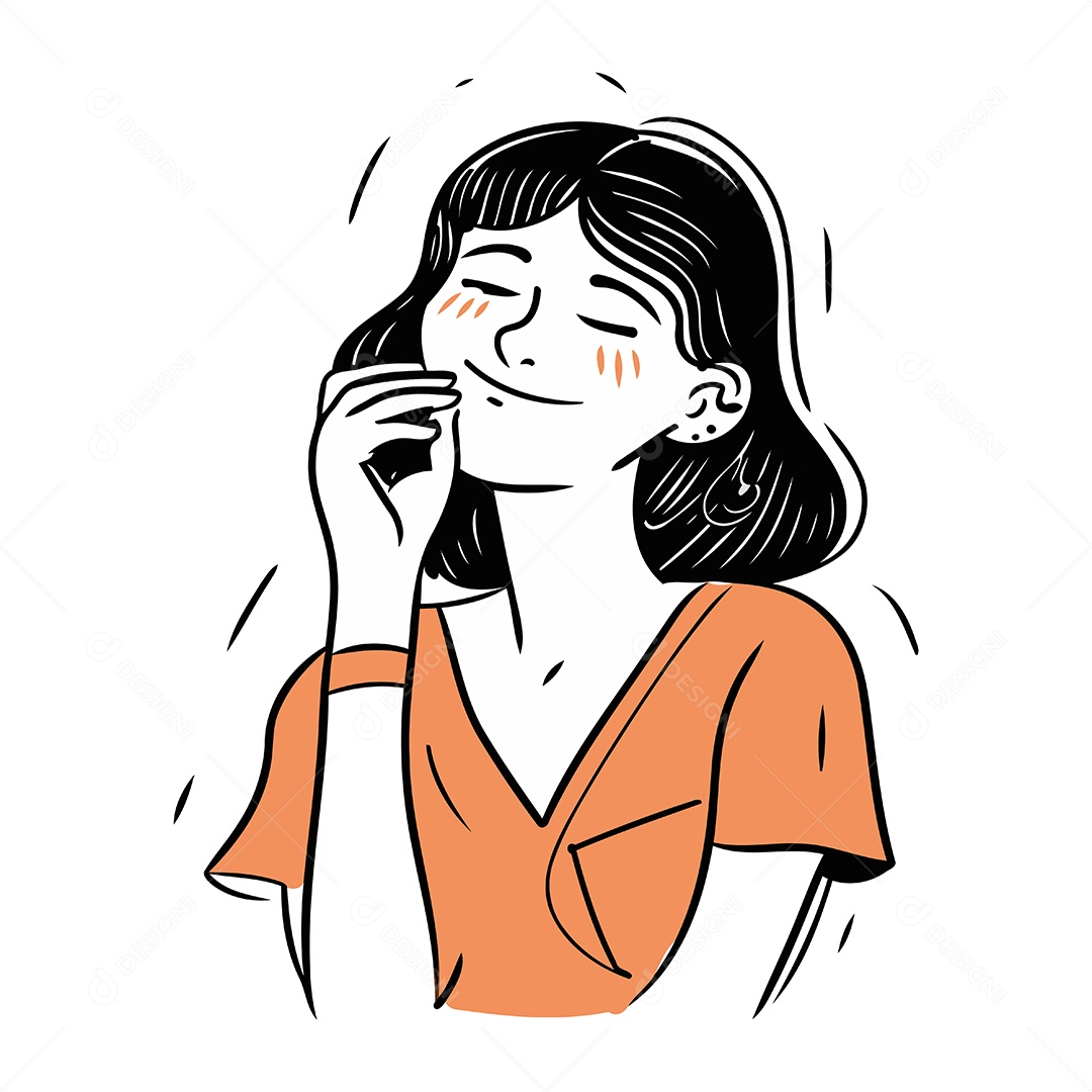 Jovem de Desenho Animado Ilustração Vetor EPS