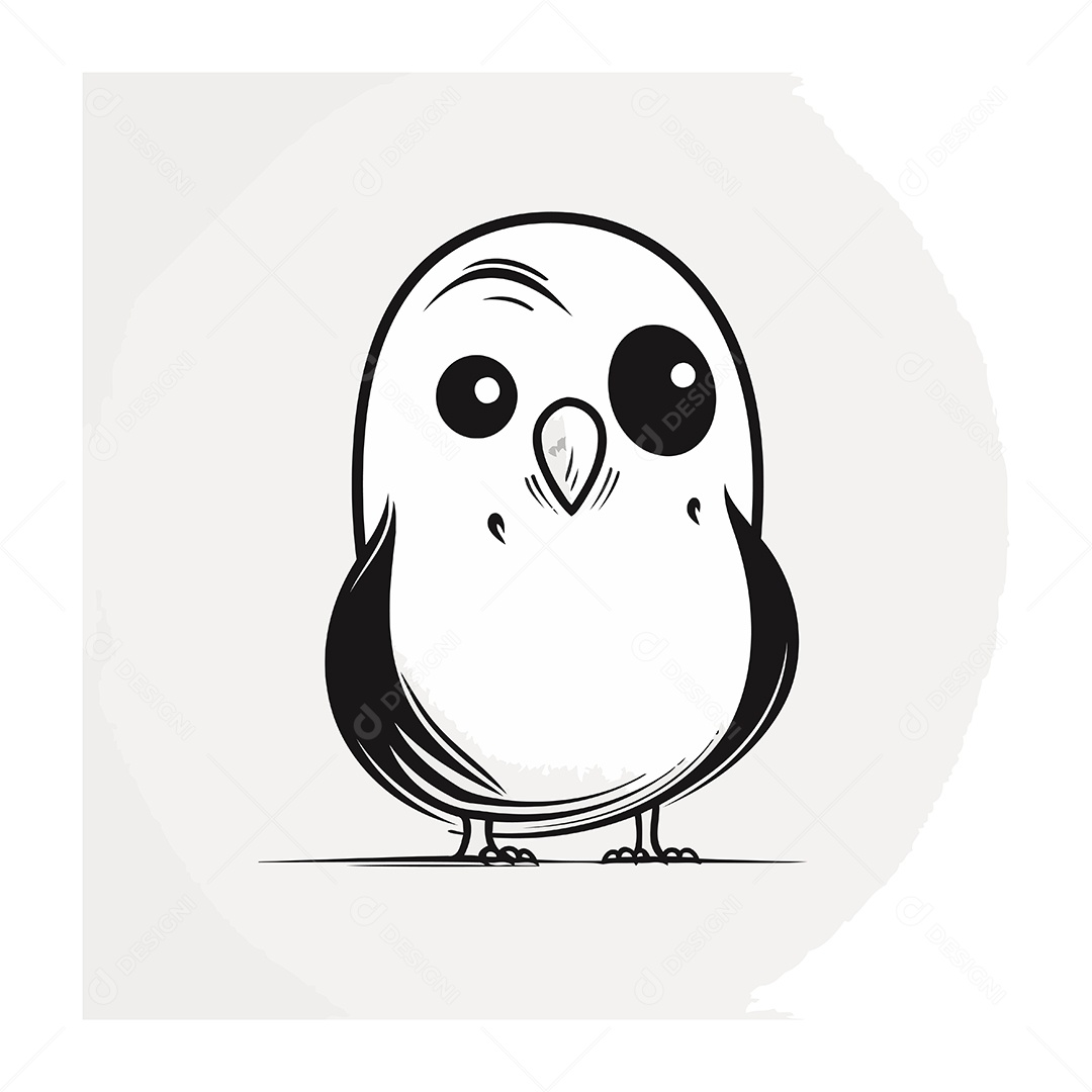 Coruja de Desenho Animado Ilustração Vetor EPS