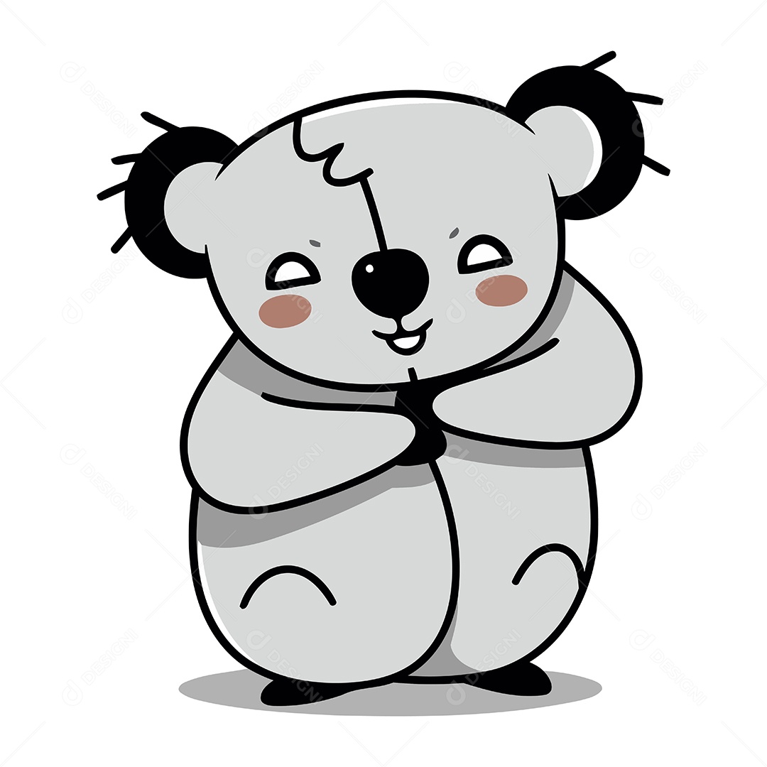Coala de Desenho Animado Ilustração Vetor EPS