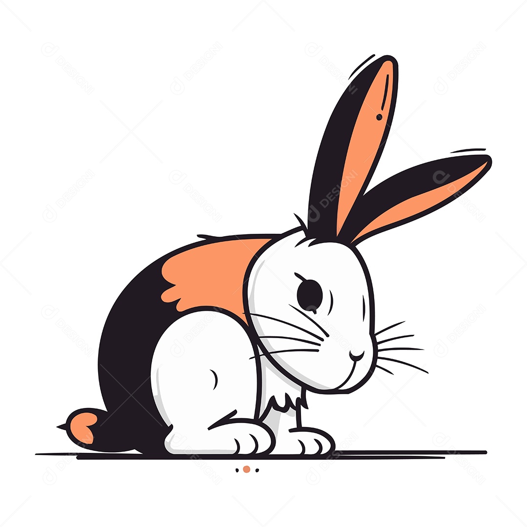 Coelho de Desenho Animado Ilustração Vetor EPS
