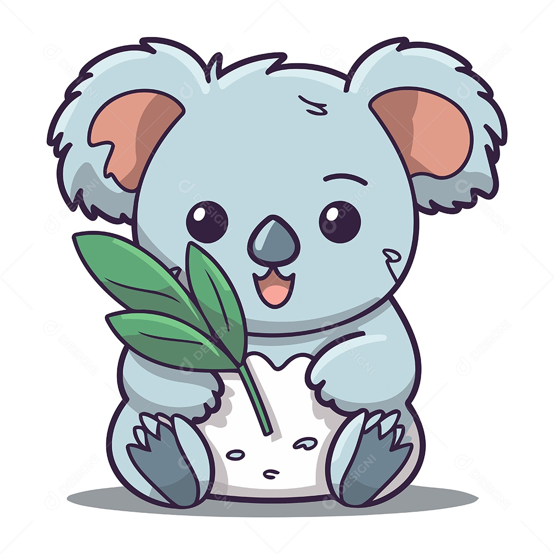 Coala de Desenho Animado Ilustração Vetor EPS