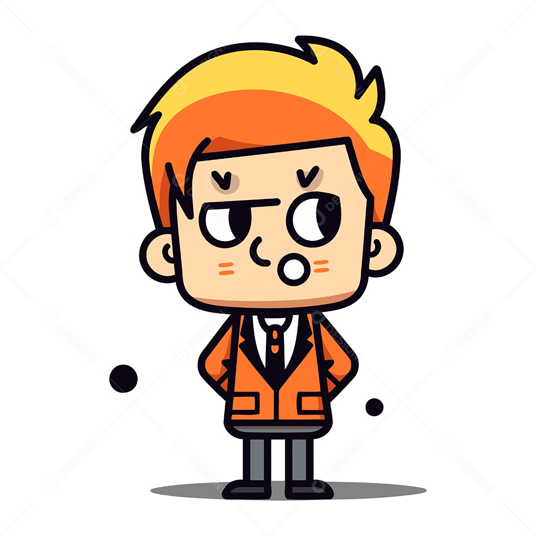 Chefe de Desenho Animado Ilustração Vetor EPS