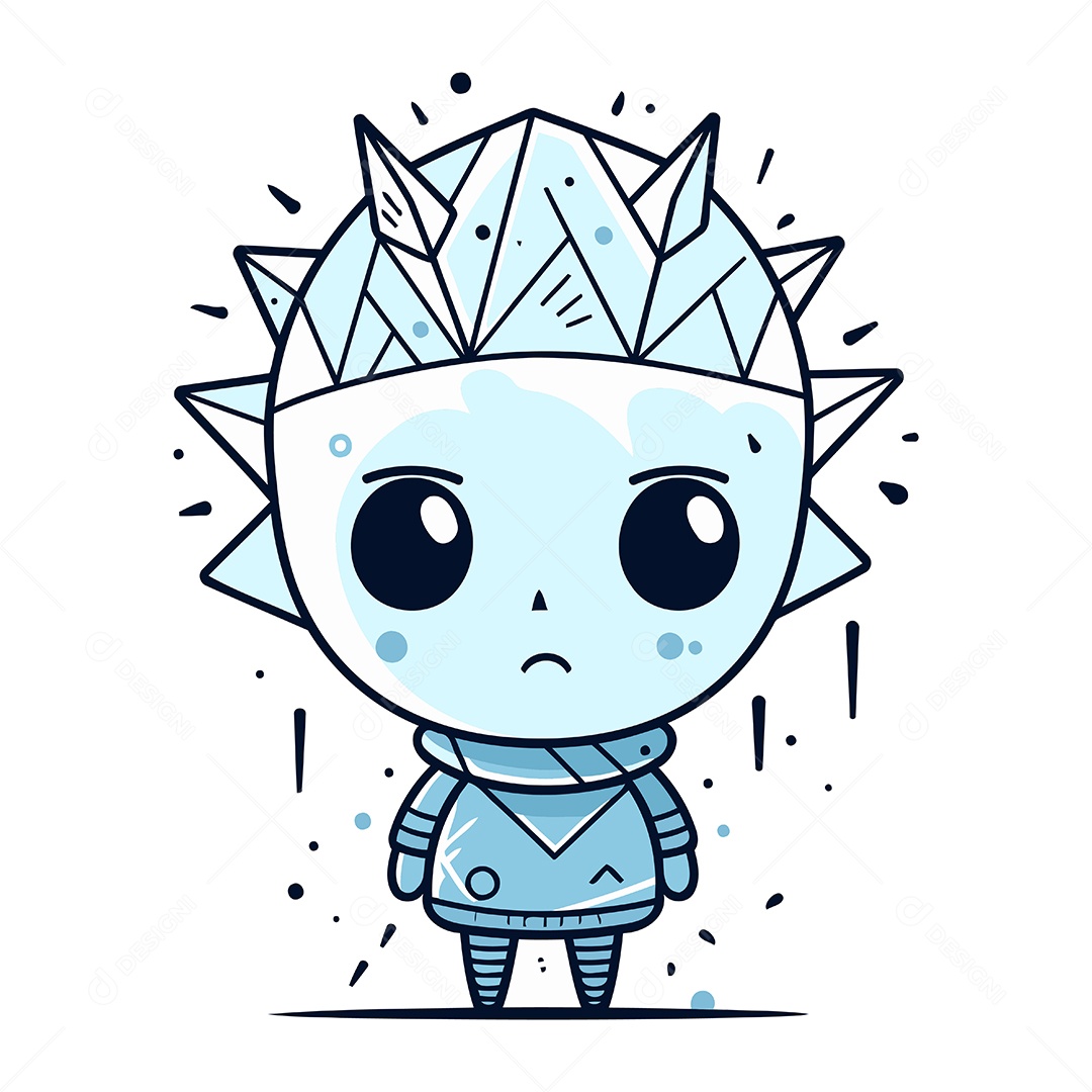 Personagem de Desenho Animado Ilustração Vetor EPS