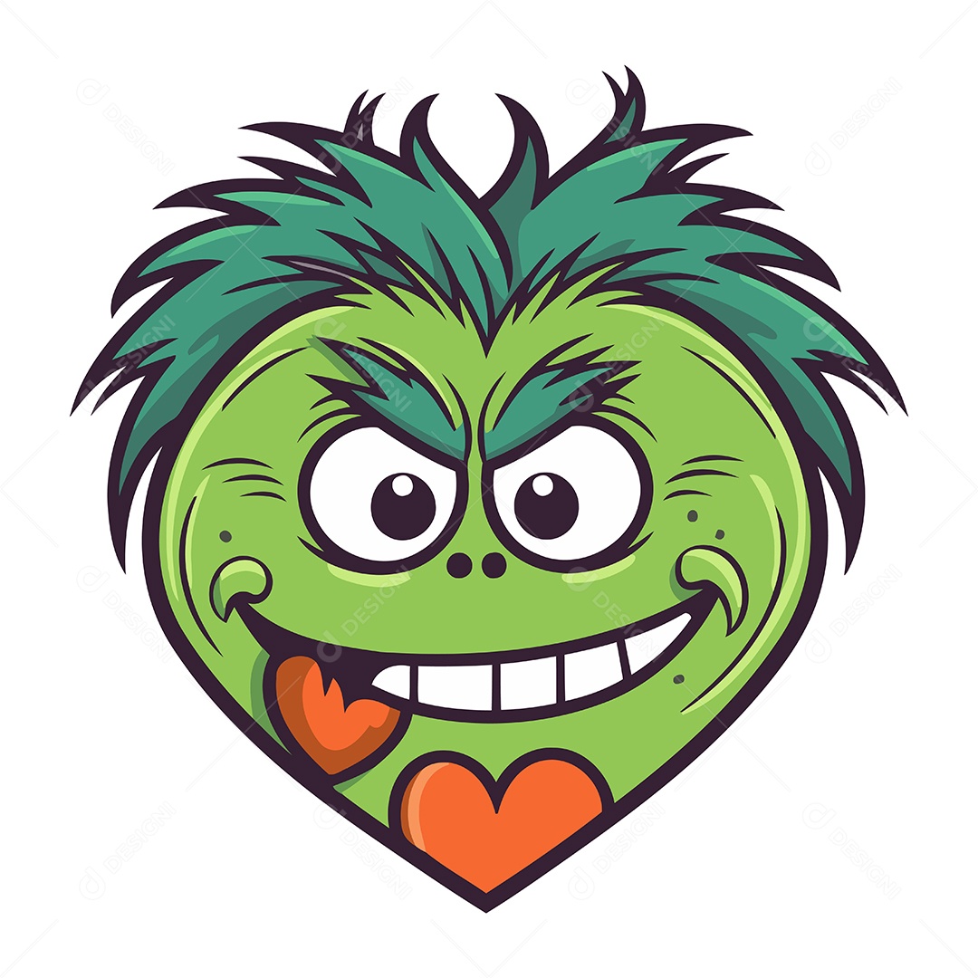 Monstro de Desenho Animado Ilustração Vetor EPS