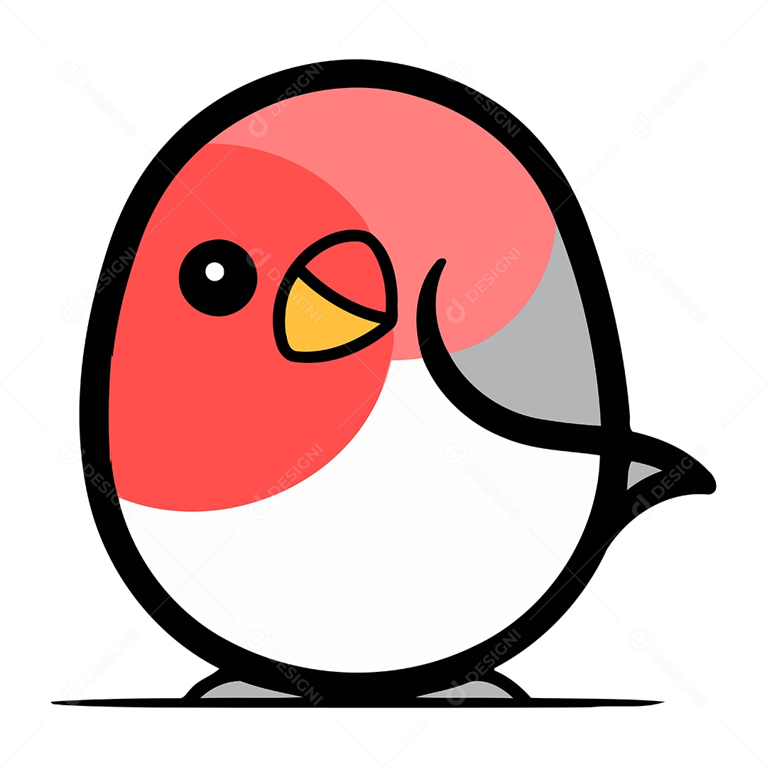 Pinguim de Desenho Animado Ilustração Vetor EPS