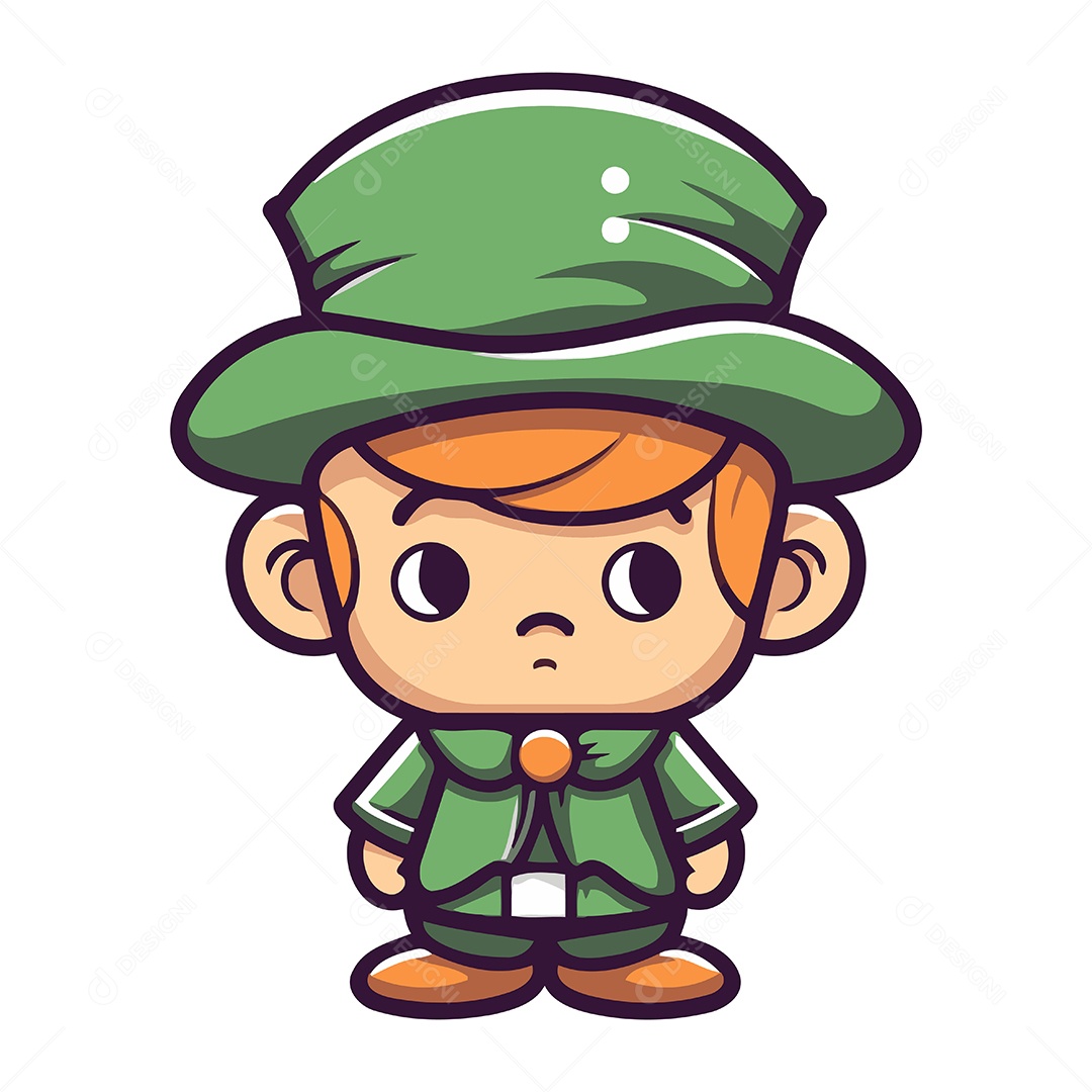 Escoteiros Fofo de Desenho Animado Ilustração Vetor EPS