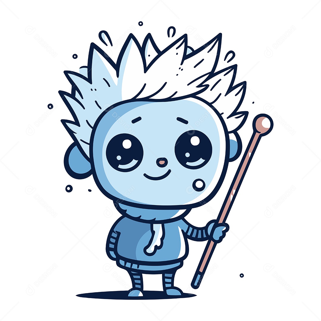 Personagem de Desenho Animado Ilustração Vetor EPS