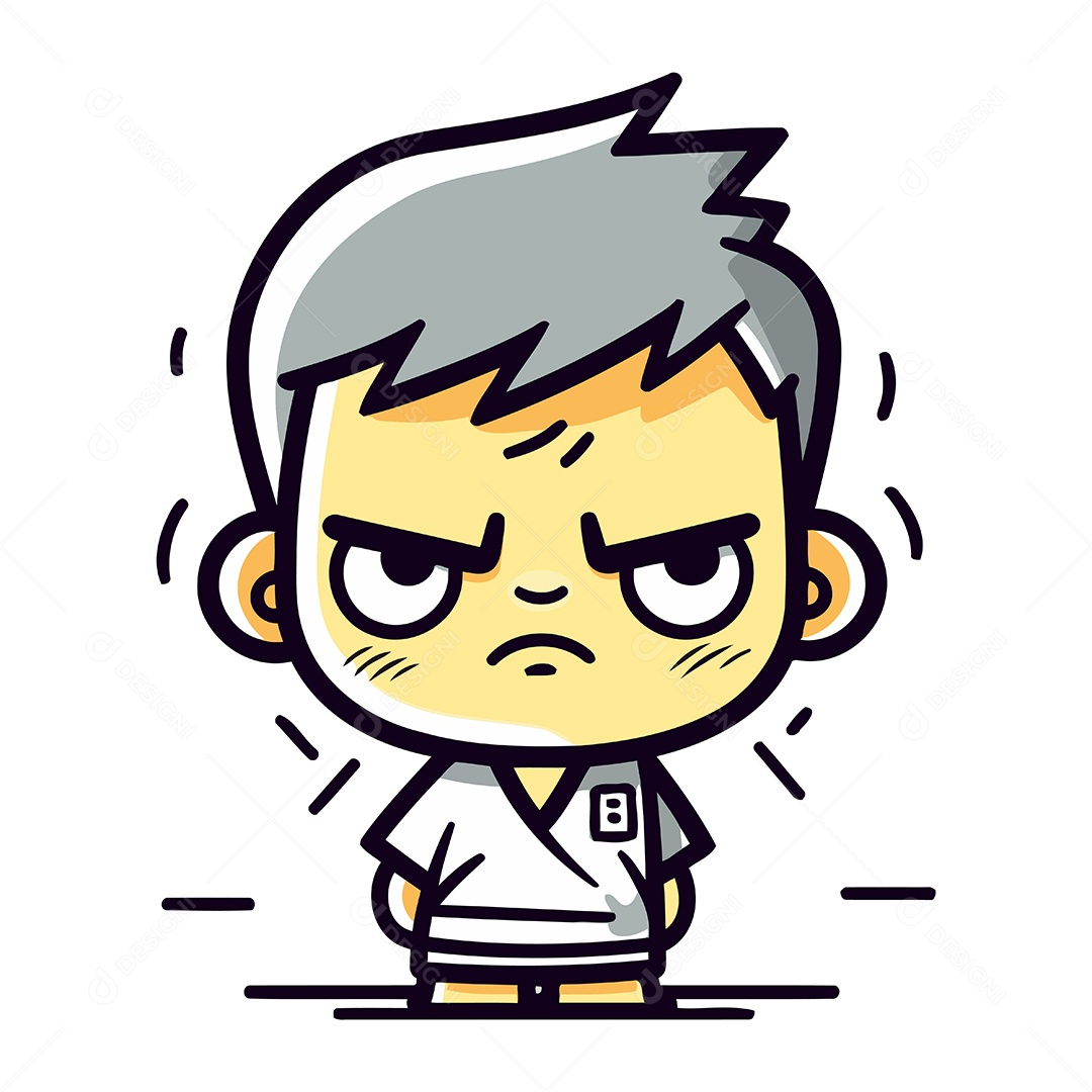 Homem de Desenho Animado Ilustração Vetor EPS