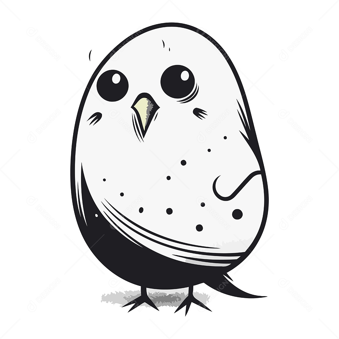 Coruja de Desenho Animado Fofa Ilustração Vetor EPS