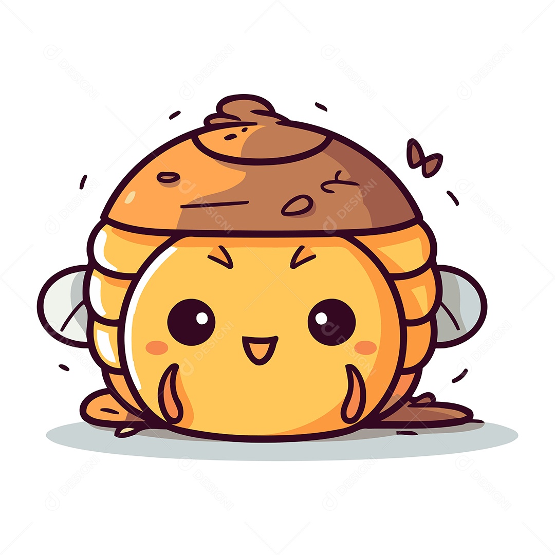 Abelha de Desenho Animado Ilustração Vetor EPS