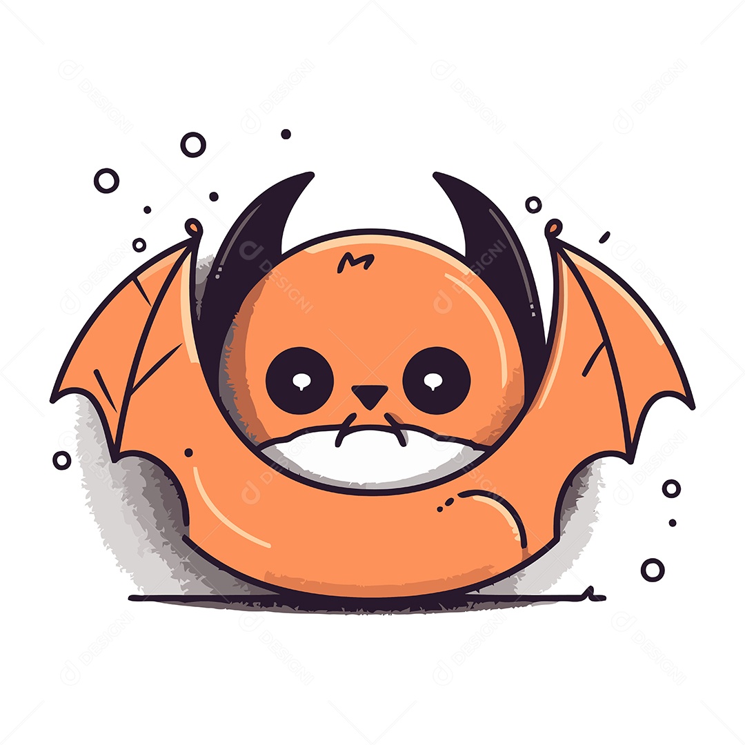 Morcego de Halloween Ilustração Vetor EPS