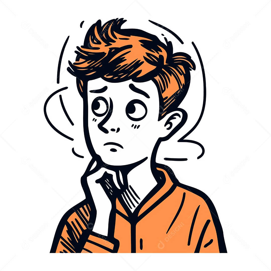 Homem de Desenho Animado Ilustração Vetor EPS