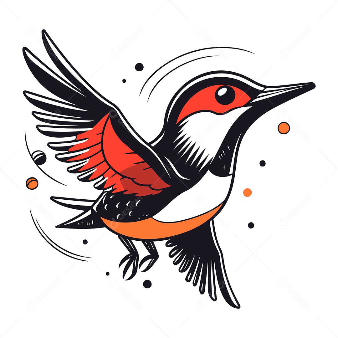 Pica Pau de Desenho Animado Ilustração Vetor EPS