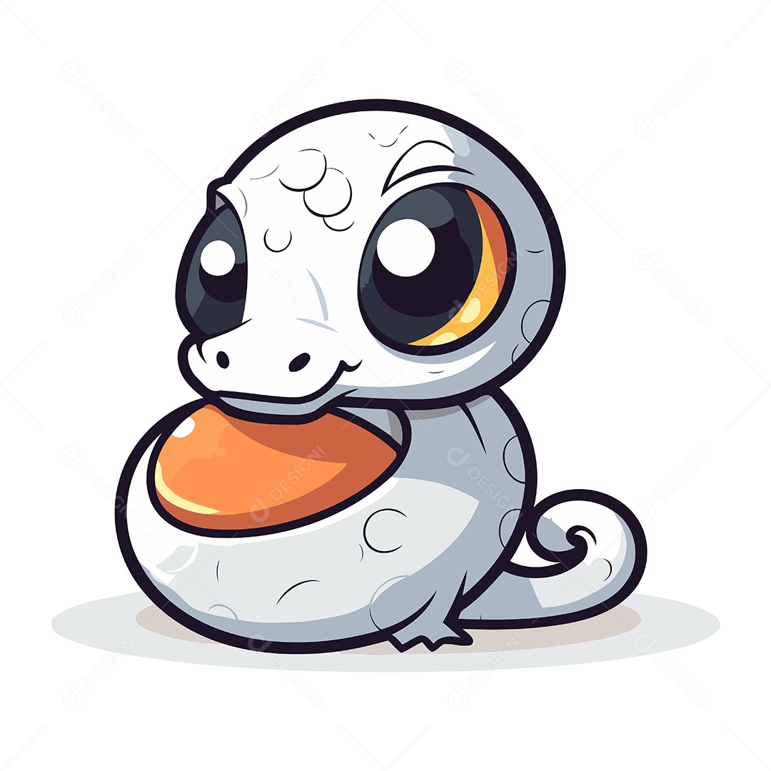 Cobra de Desenho Animado Ilustração Vetor EPS