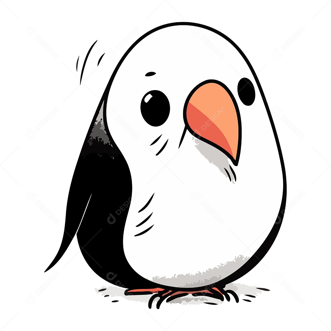 Pombo de Desenho Animado Ilustração Vetor EPS