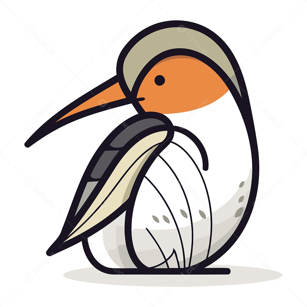 Beija Flor de Desenho Animado Ilustração Vetor EPS