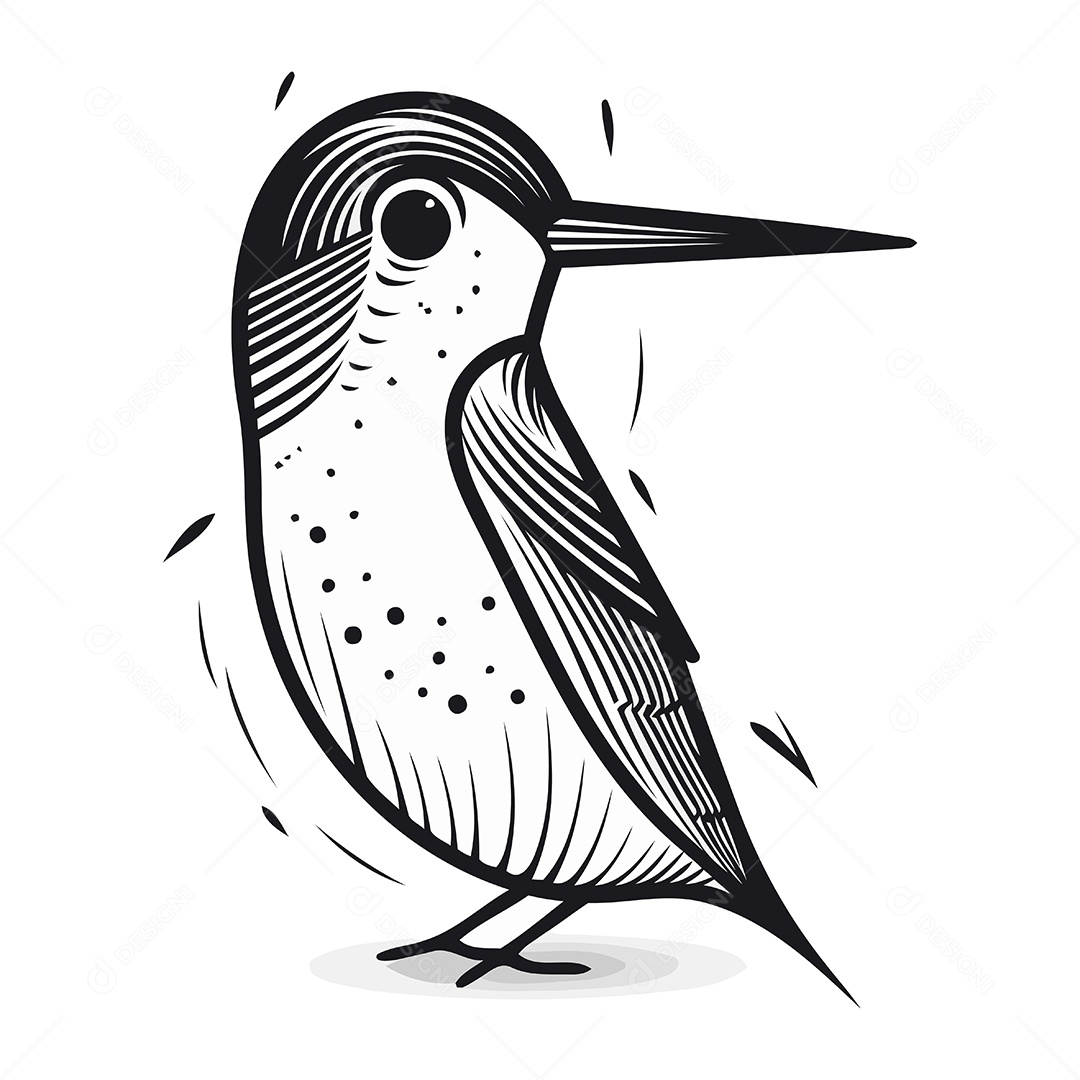 Pica Pau de Desenho Animado Ilustração Vetor EPS