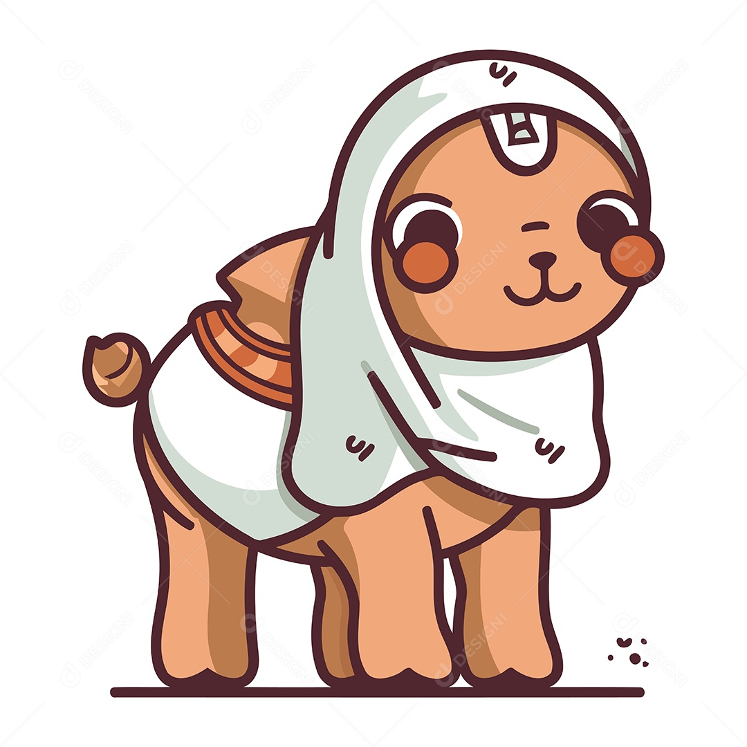 Cachorrinho Fofo de Desenho Animado Ilustração Vetor EPS