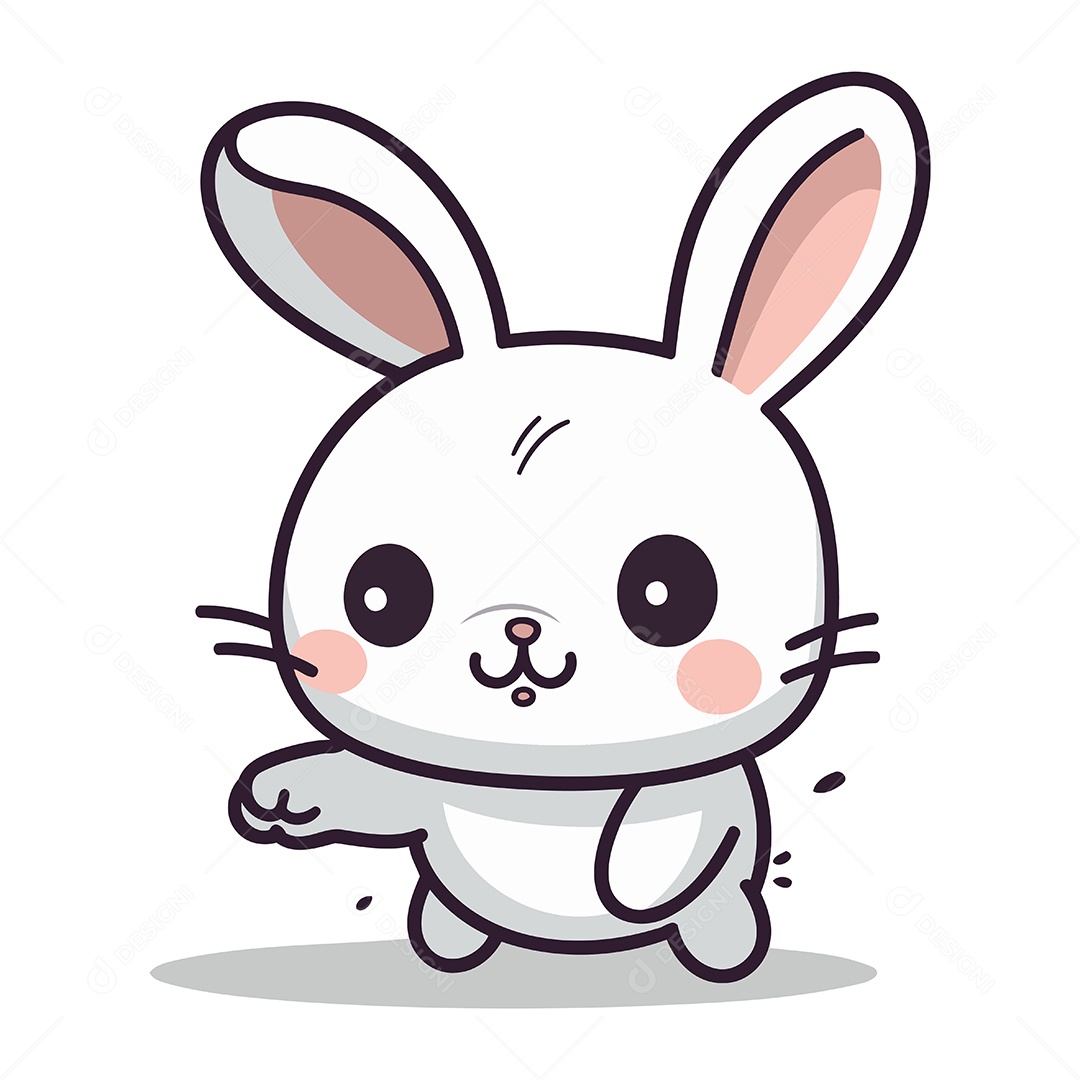 Coelho de Desenho Animado Ilustração Vetor EPS