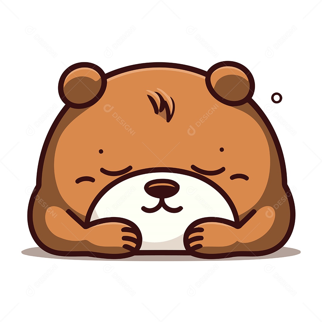 Castor de Desenho Animado Ilustração Vetor EPS