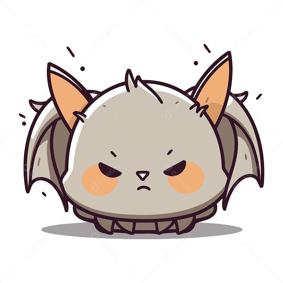 Morcego de Desenho Animado Ilustração Vetor EPS