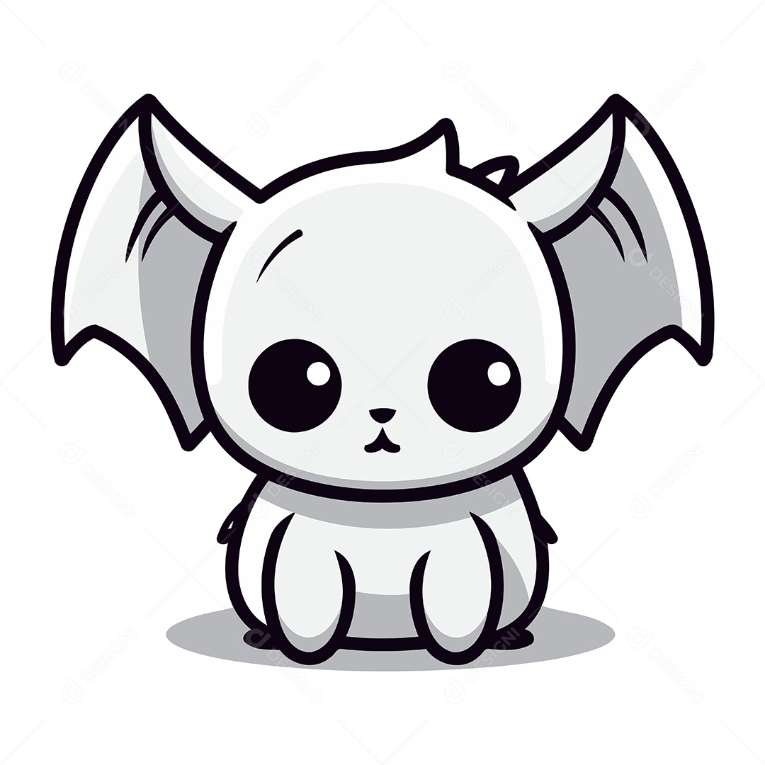 Morcego de Desenho Animado Ilustração Vetor EPS