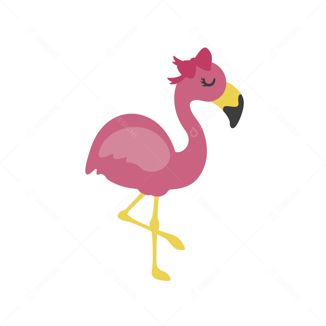 Flamingo Ilustração Vetor EPS