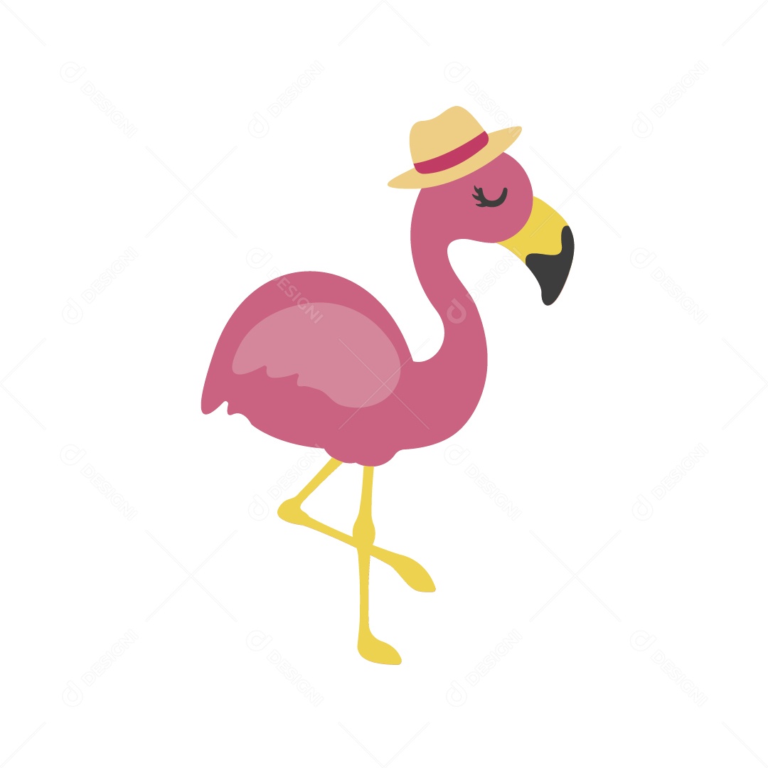 Flamingo Ilustração Vetor EPS