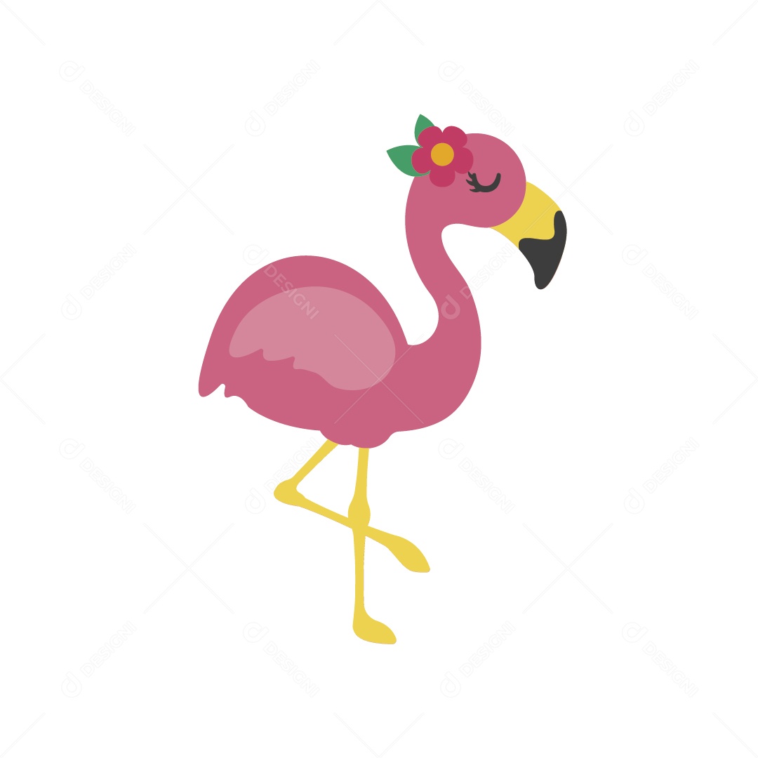Flamingo Ilustração Vetor EPS