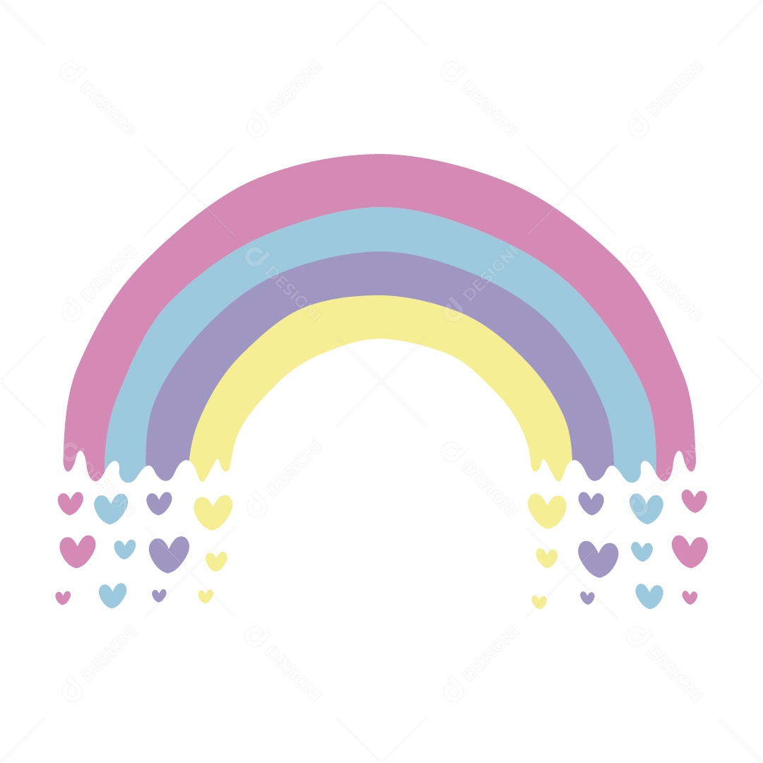 Arco Íris Ilustração Vetor EPS