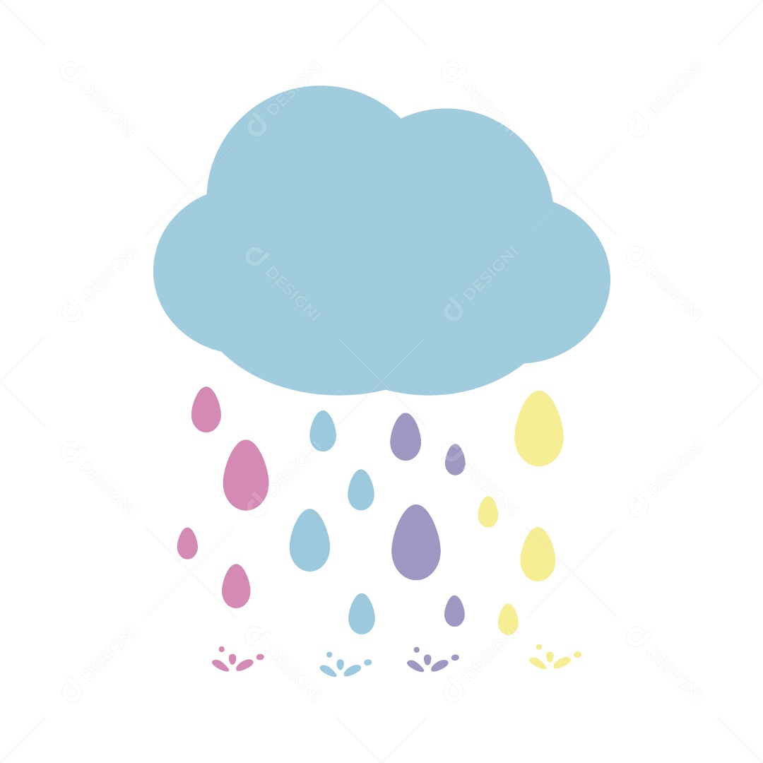 Nuvem Ilustração Vetor EPS