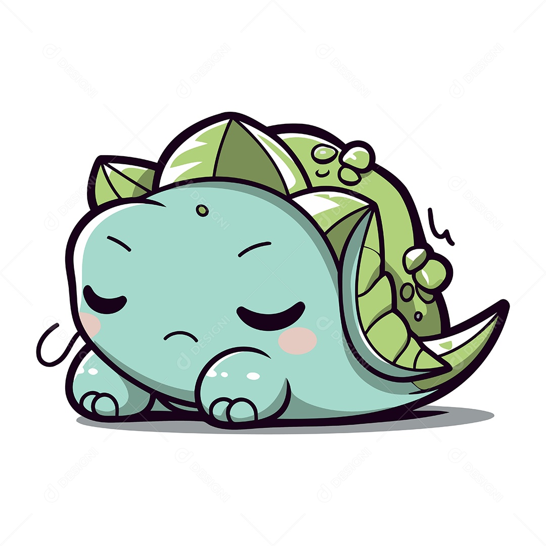 Dinossauro de Desenho Animado Ilustração Vetor EPS