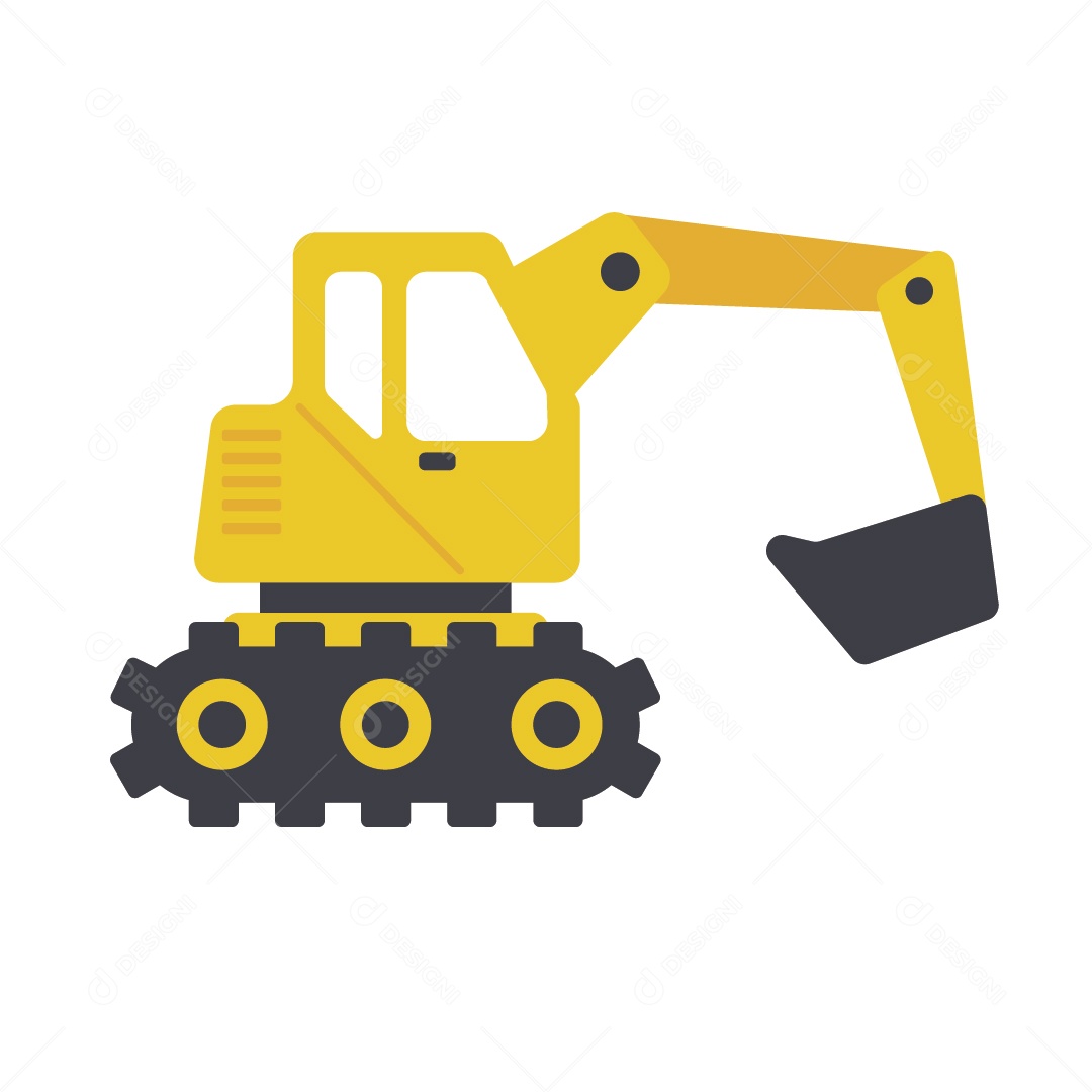 Ícone de Maquinas Pesadas Ilustração Vetor EPS