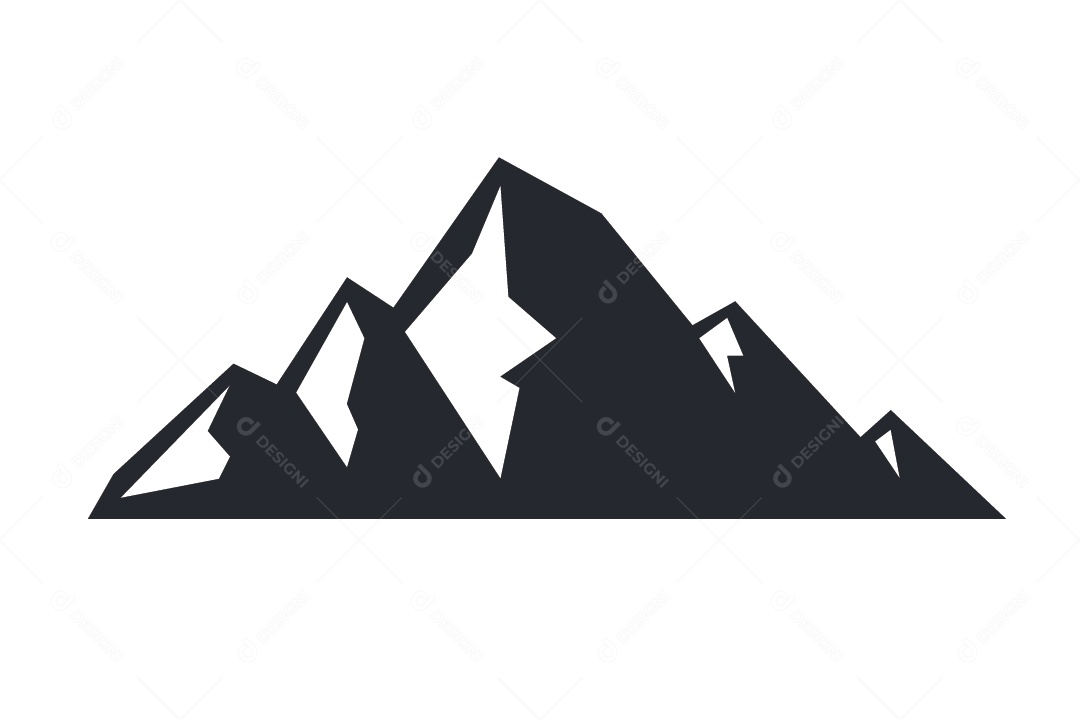 Ícone de Montanha Ilustração Vetor EPS