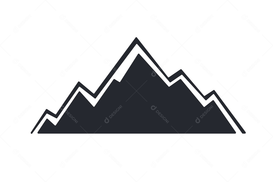 Ícone de Montanha Ilustração Vetor EPS