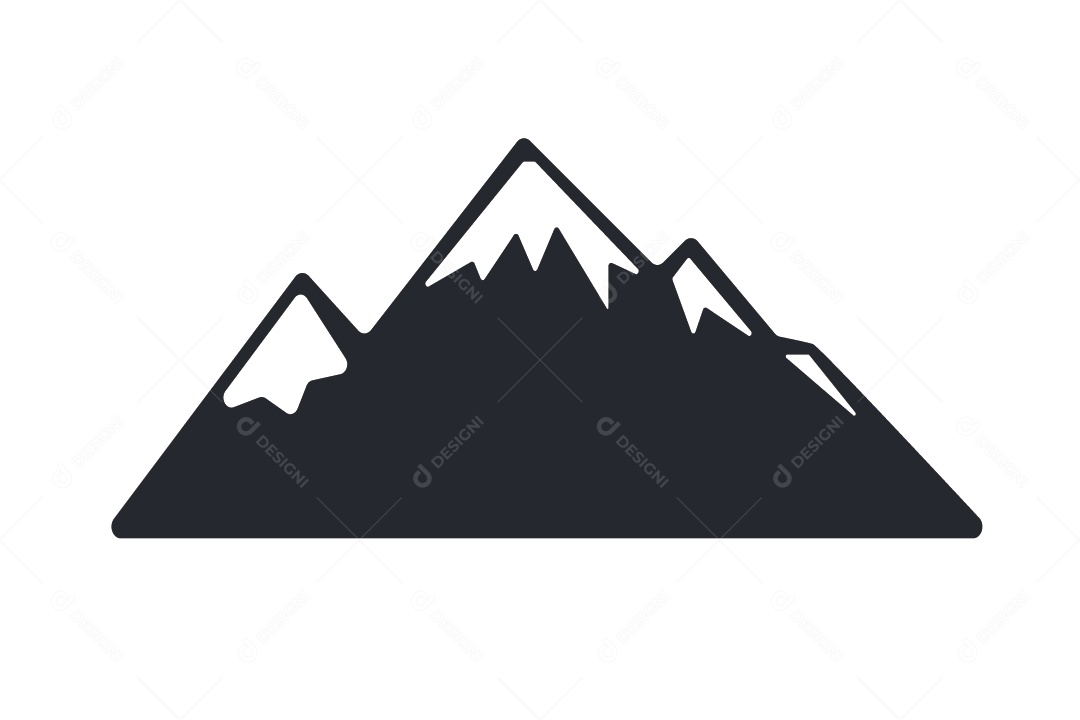 Ícone de Montanha Ilustração Vetor EPS