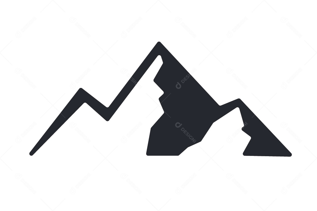 Ícone de Montanha Ilustração Vetor EPS